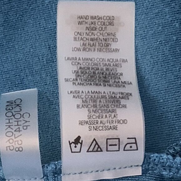 Calvin Klein Velour Pants Set Womens Medium Teal Blue Stretch Comfort Lounge - Picture 7 of 12